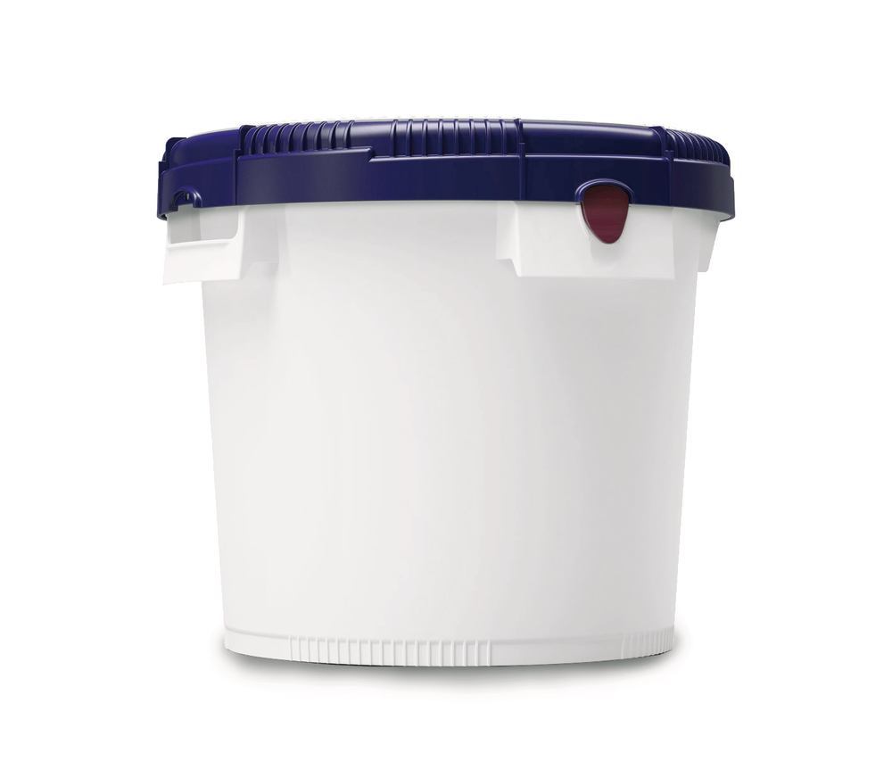 Image of Click pack container, HDPE, white