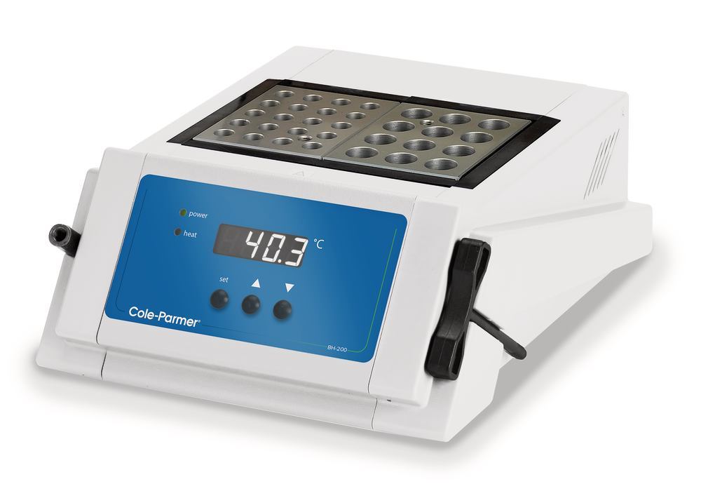 BH-200D-2-HT block thermostat, Inter. blocks 8 °C above RT up to 200 °C - Luminix Health
