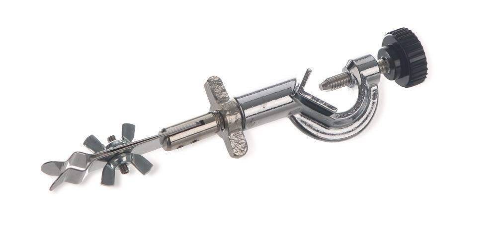 Thermometer clamp, With boss head, adjustable (0-360°), 1 unit(s) - Luminix Health