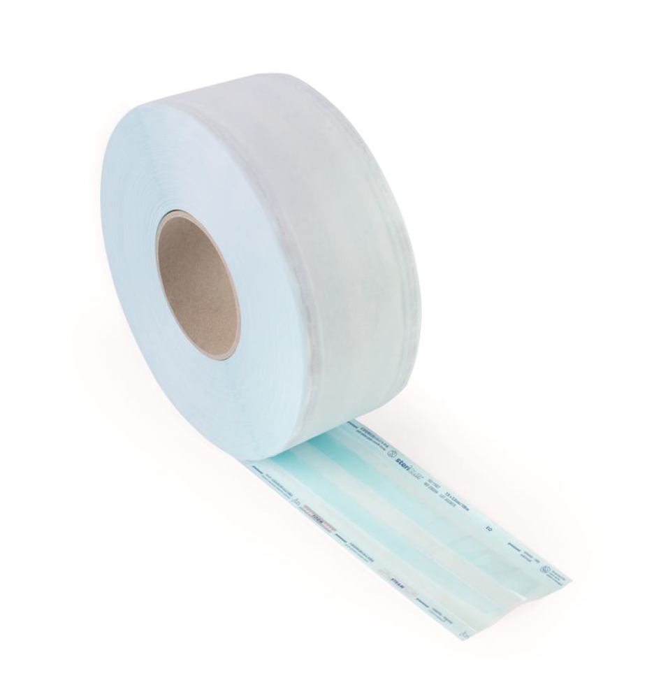 stericlin® sterilisation bags, roll, side gusset, 100 m x 250 mm x 65 mm - Luminix Health