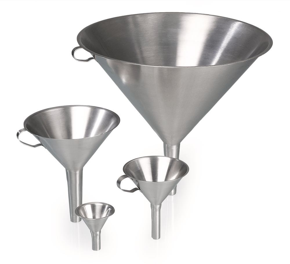 Image of V2A stainless steel funnels