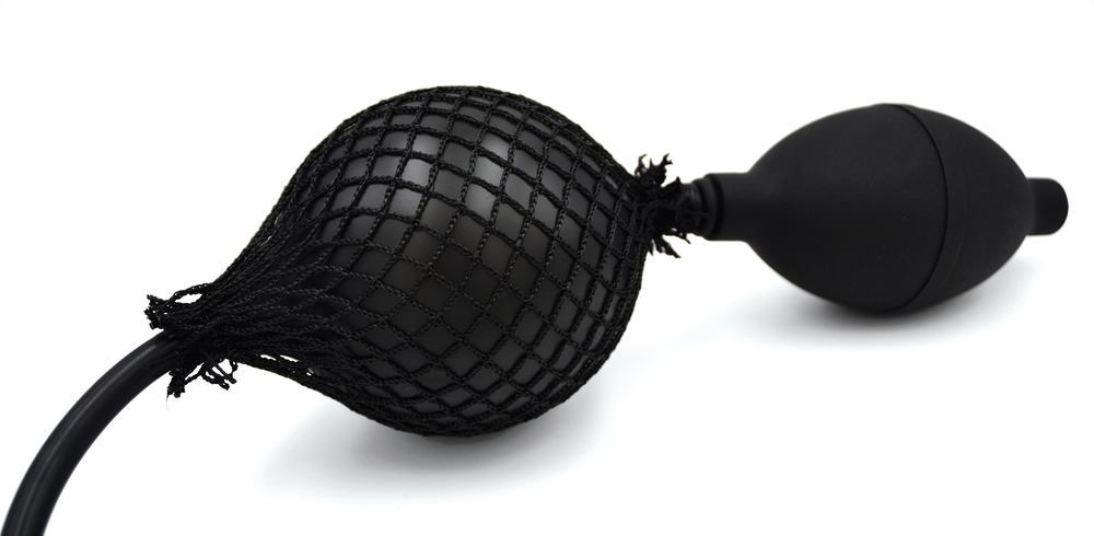 Image of Double bulb insufflators with net