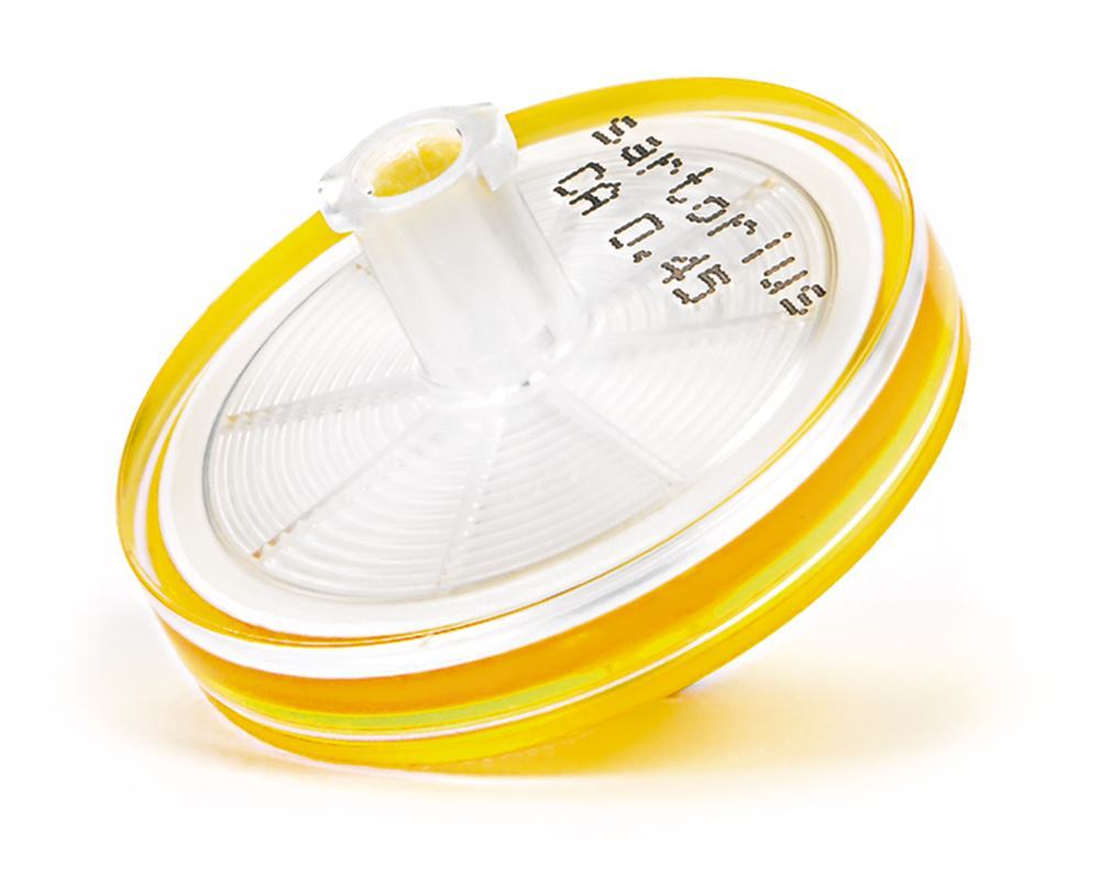 Minisart® NML syringe filters, CA, 0.45 µm, 28 mm, Male Luer Slip - Luminix Health