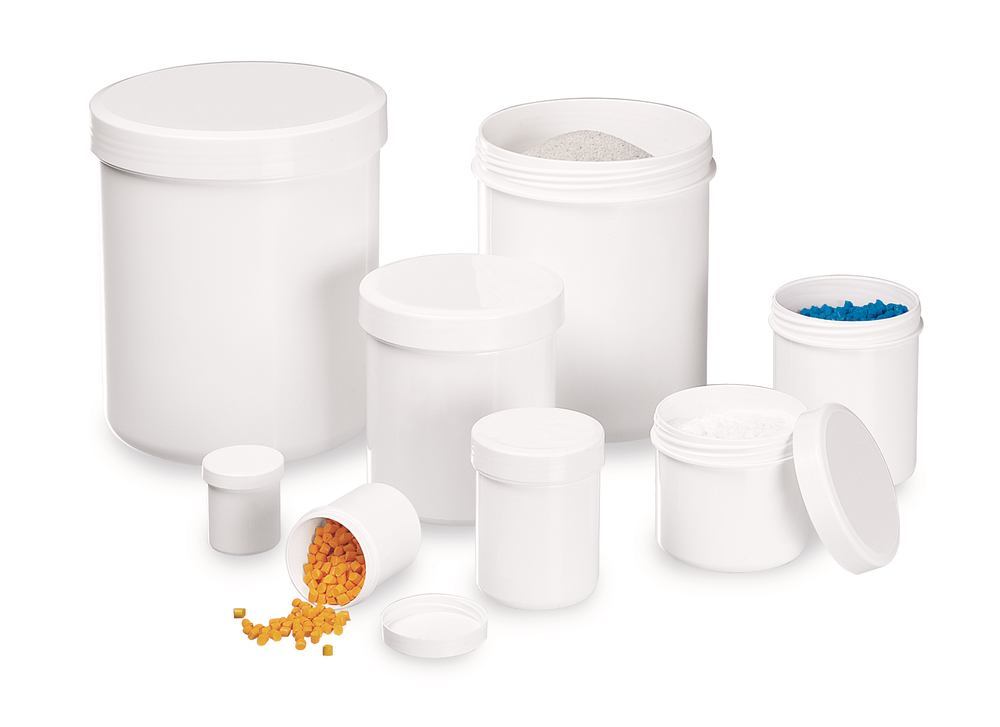 PP wide-neck jar, 60 ml, Ø 41 x H 56 mm, 10 unit(s) - Luminix Health