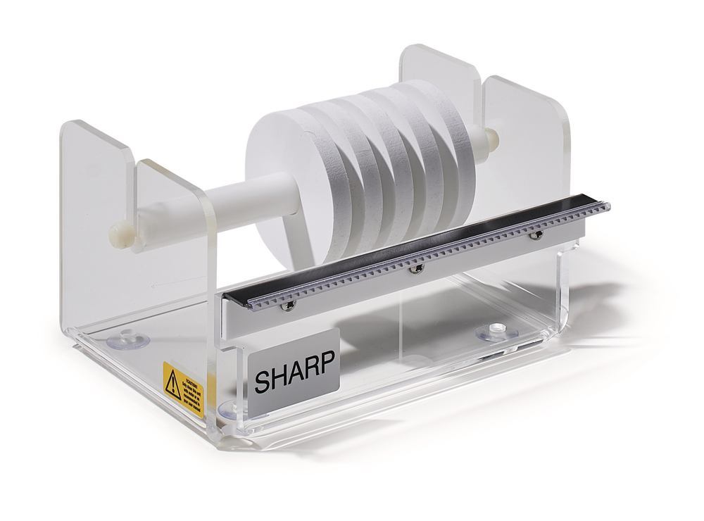 Desktop marking tape dispenser, Acrylic glass, f. 12.7 and 55 mm roll l. - Luminix Health