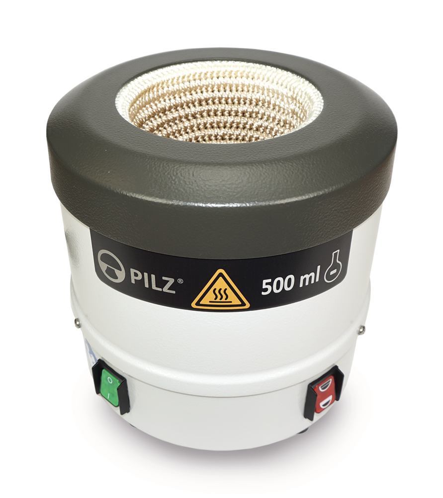 Pilz® LP2 Protect heating mantle, Two heat zones, up to 450 °C, 500 ml - Luminix Health