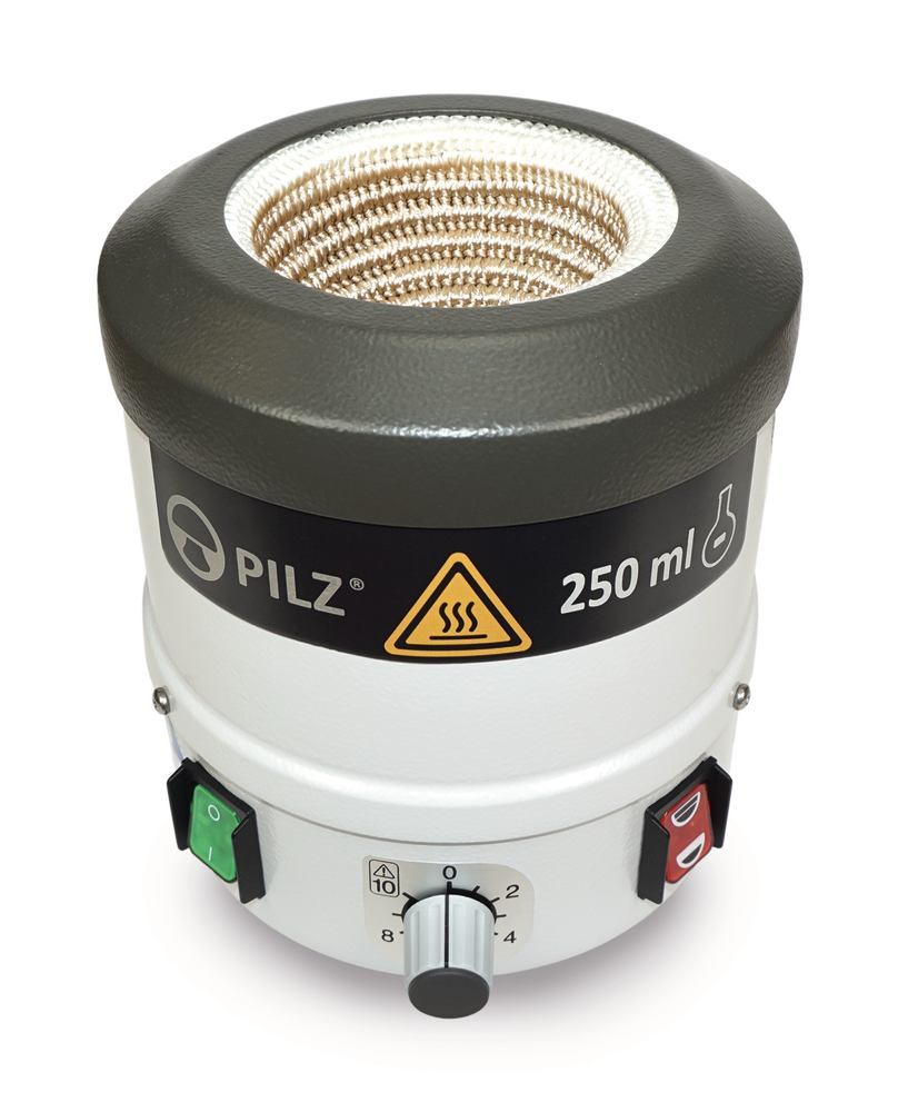 Pilz® LP2ER Protect heating mantle, Two heat zones, up to 450 °C, 250 ml - Luminix Health