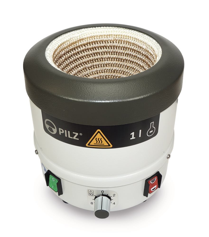 Pilz® LP2ER Protect heating mantle, Two heat zones, up to 450 °C, 1000 ml - Luminix Health