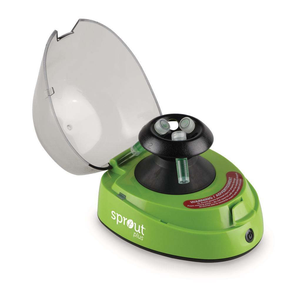 Green Sprout mini centrifuge, Incl. rotor f. 6x1.5/2.0ml react. vials, - Luminix Health