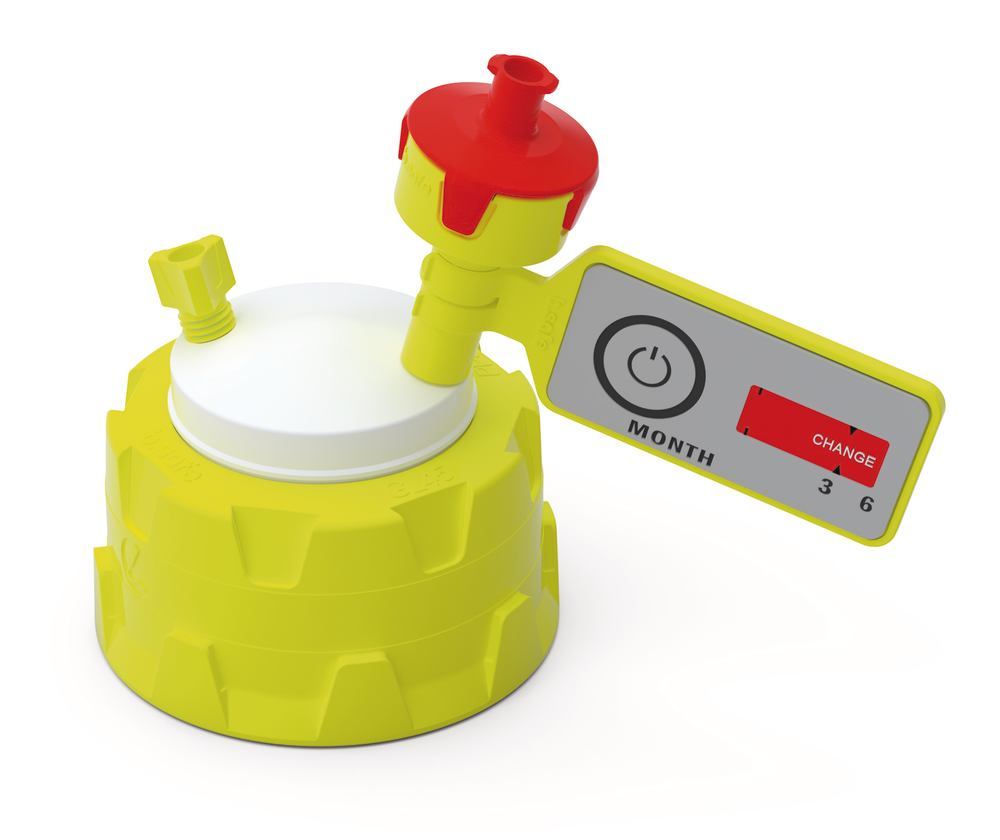 Image of HPLC GL 45 screw cap, two connections
