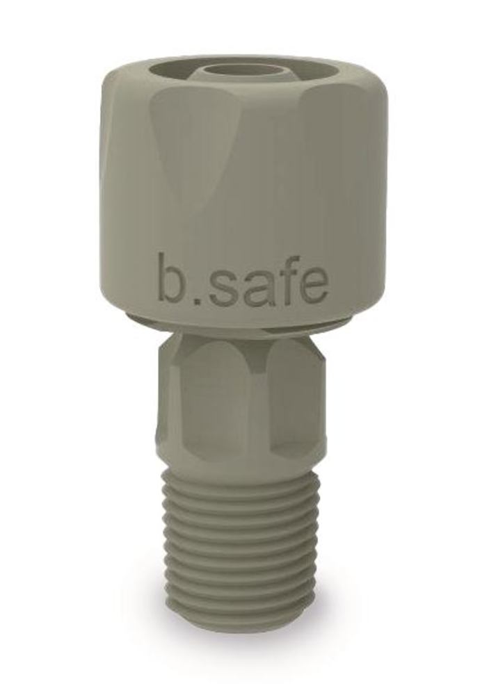 b.safe corrugated hose coupling , For hoses with outer diameter 6.5 mm - Luminix Health
