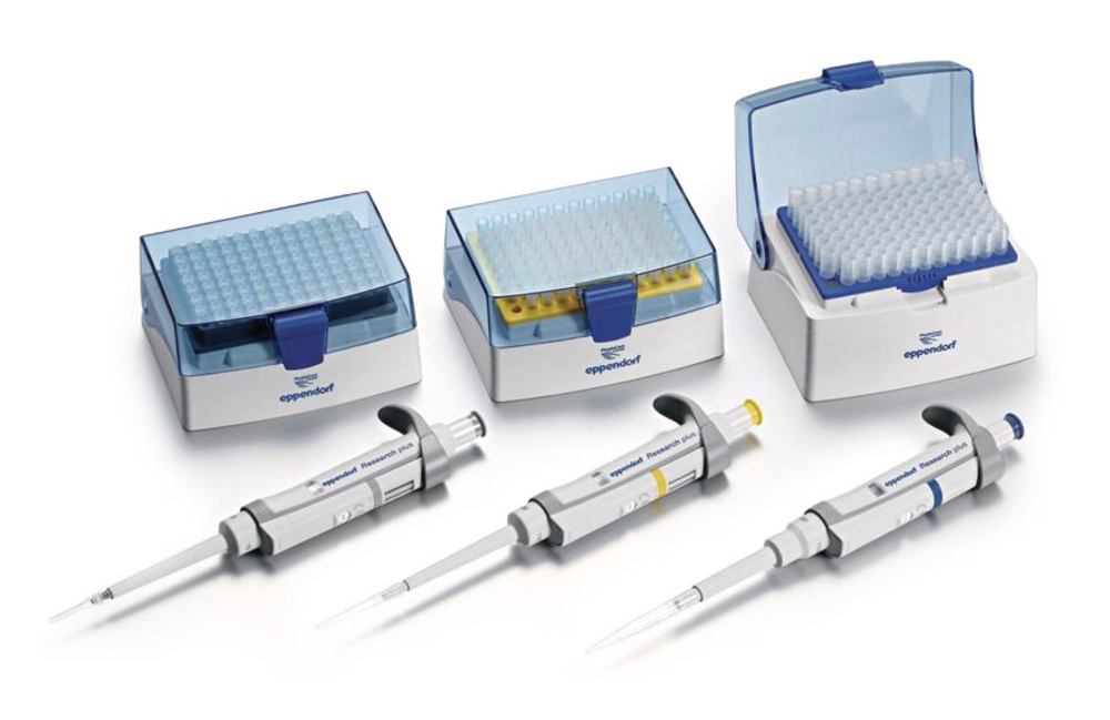 Eppendorf Research® plus set , Option 3 - 100-1000 µl/0.5-5 ml/1-10 ml - Luminix Health