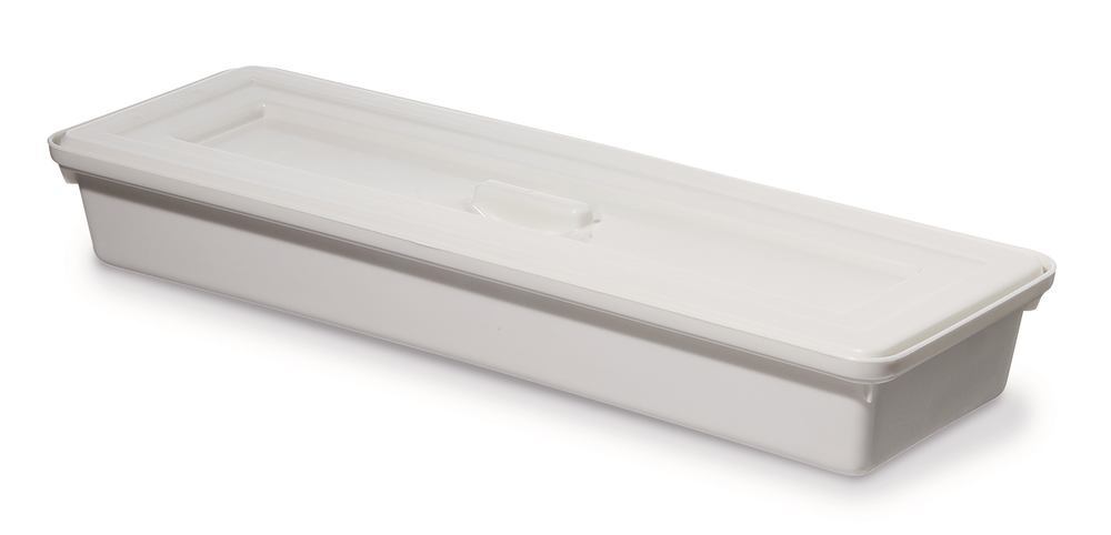 Sterilisation tray, PP,, incl. lid, L 460 x W 150 x H 67 mm , 1 unit(s) - Luminix Health