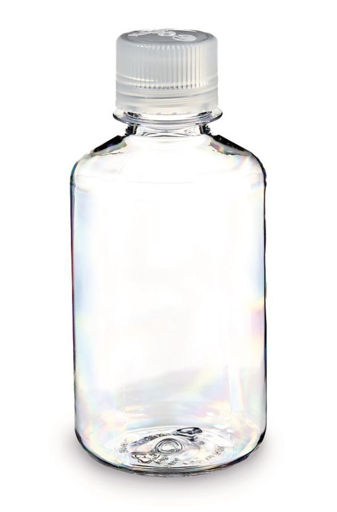 Image of Narrow mouth bottle, round,
