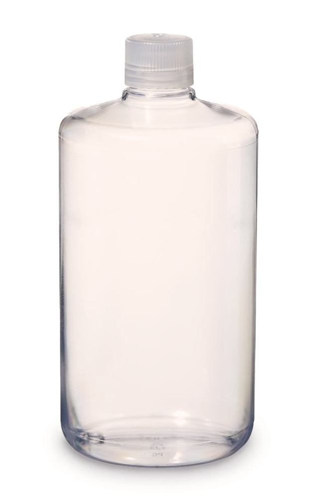 Image of Narrow mouth bottle, round,