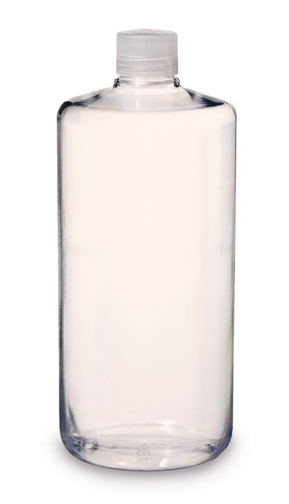 Image of Narrow mouth bottle, round,