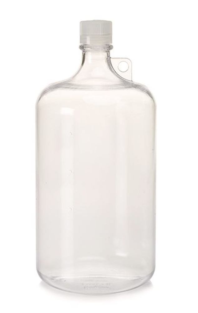Image of Narrow mouth bottle, round,