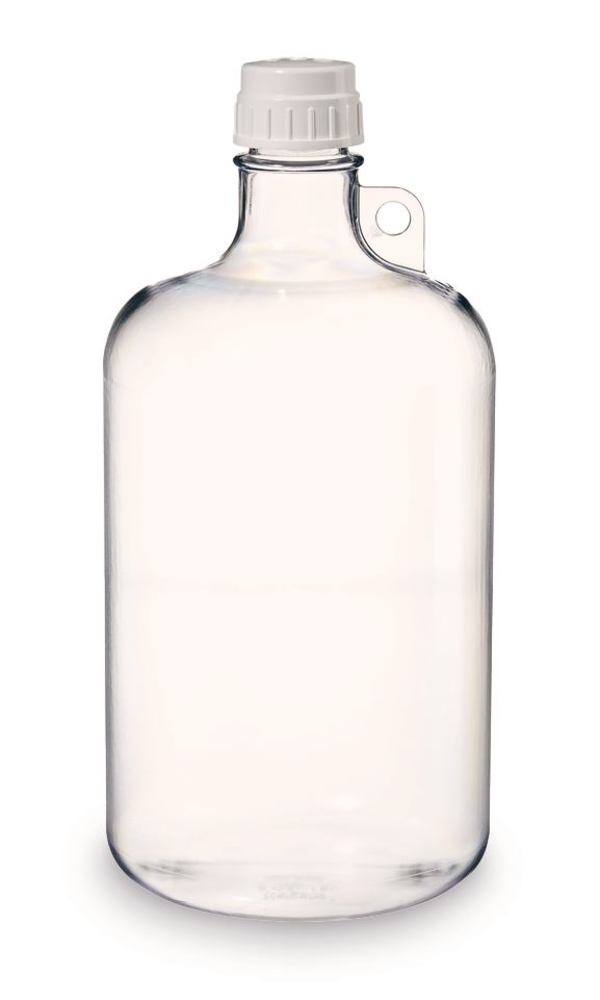 Image of Narrow mouth bottle, round,