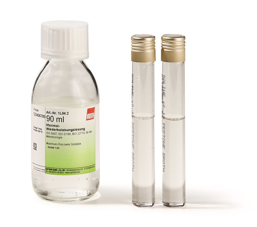 Maximum Recovery Solution, ISO 6887, ISO 8199, ISO 22718, 180 ml, glass - Luminix Health