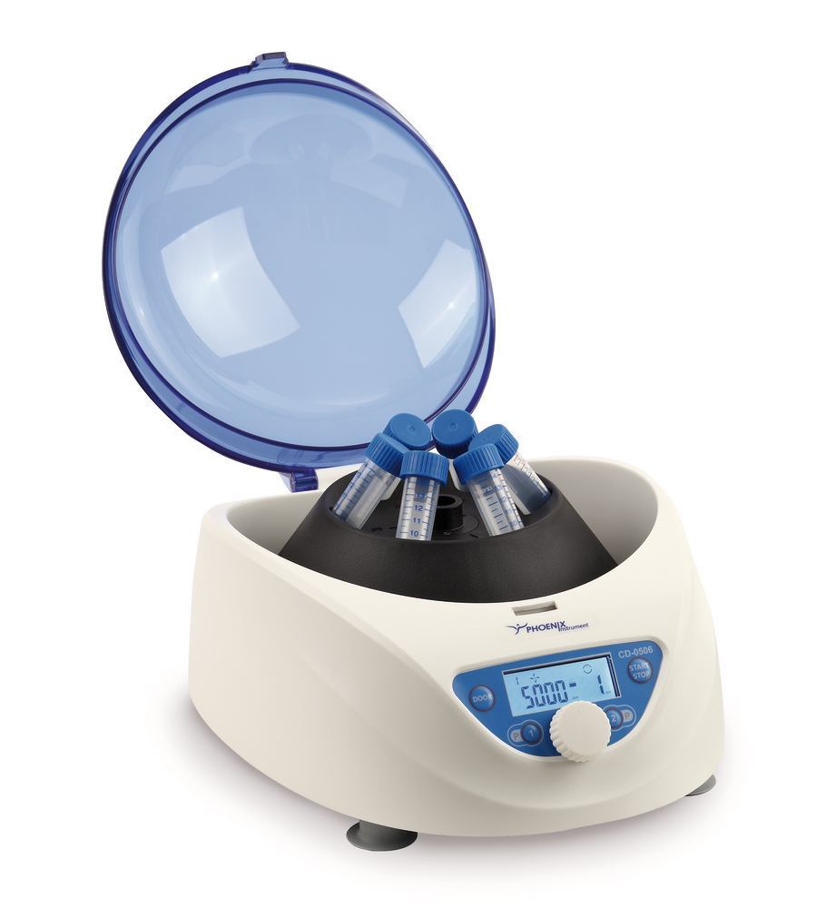 CD-0506 small benchtop centrifuge, with 6-slot angle rotor (54°), 1 unit(s) - Luminix Health