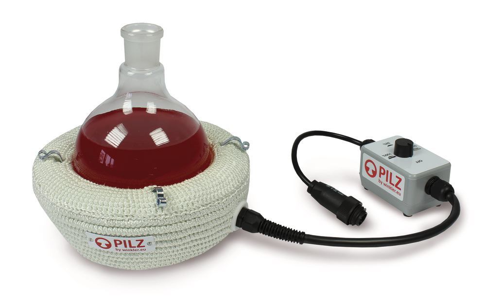 Pilz® WHG2H standard heating mantle, 2 heating zones, up to 900 °C, 250 ml - Luminix Health