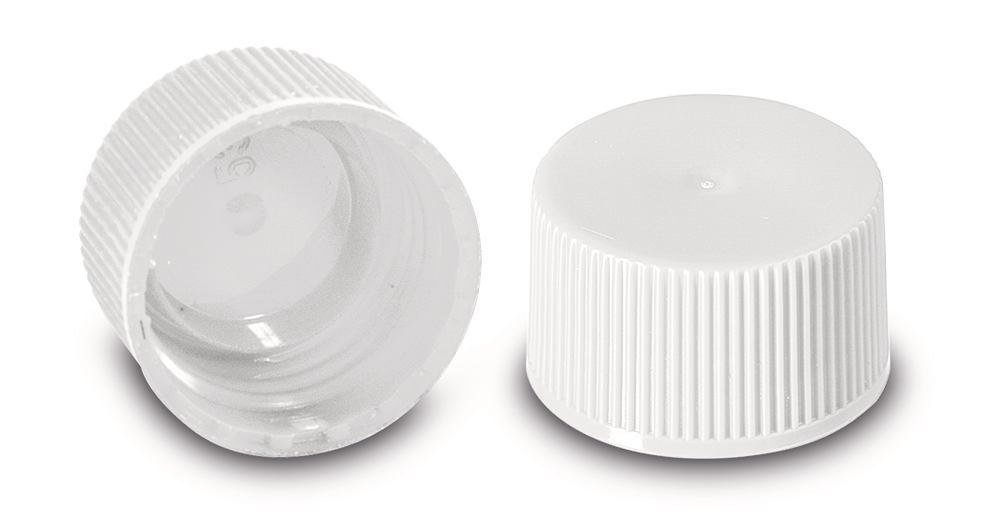 Rotilabo® screw-cap closure, 25 thread, white, 6 unit(s) - Luminix Health