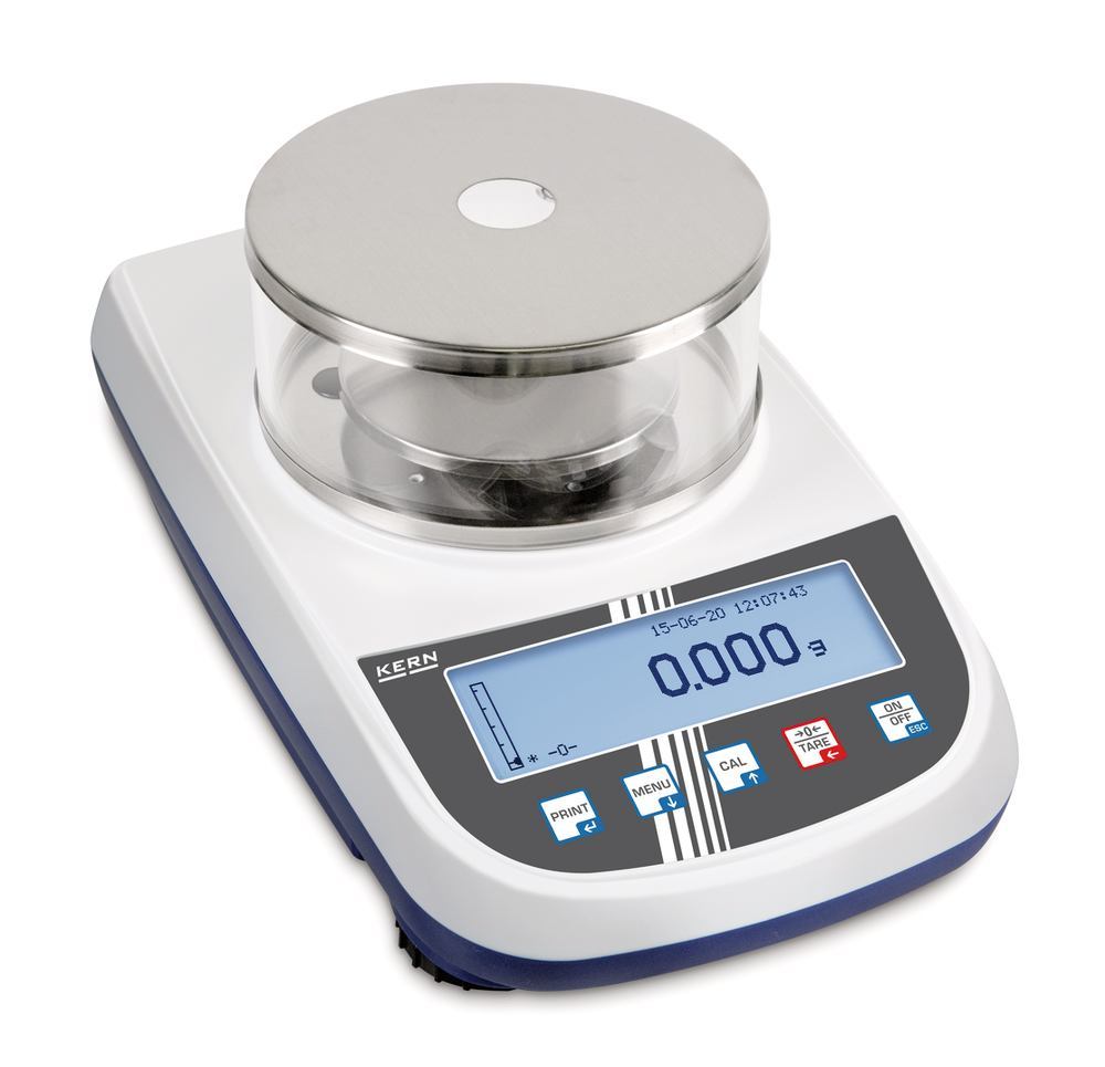 PLJ 1200-3A (W) precision balance, max. 1200 g, d=0.001 g, draft shield, - Luminix Health