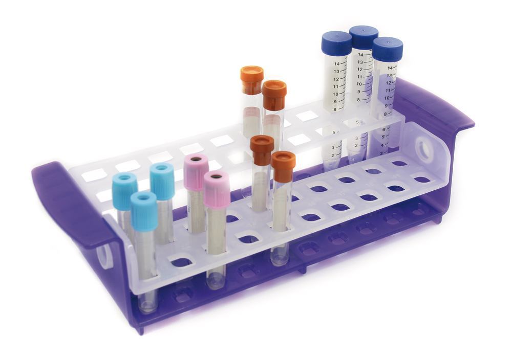 ONERACK® combi sample stands, Violet, tube Ø 10-30 mm, 1 unit(s) - Luminix Health