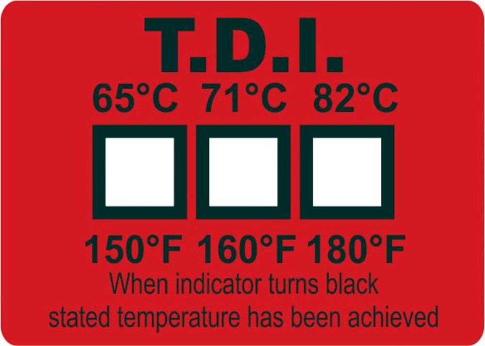 Thermal disinfection indicator, 65/71/82 °C, 1000 unit(s) - Luminix Health