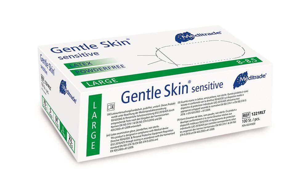 Examination gloves, Gentle Skin sensitive, size L, 100 unit(s) - Luminix Health