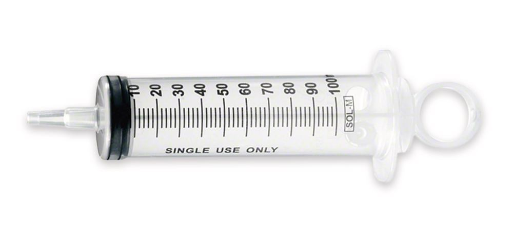 SOL-M(TM) disposable syringe , 100 ml, with catheter fitting, 1 unit(s) - Luminix Health