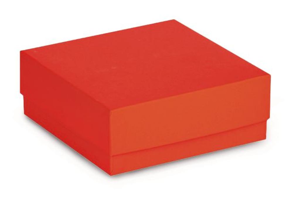 ROTILABO® cardboard cryo boxes, red, Water-repellant, L 133 x W 133 x H 50 mm - Luminix Health