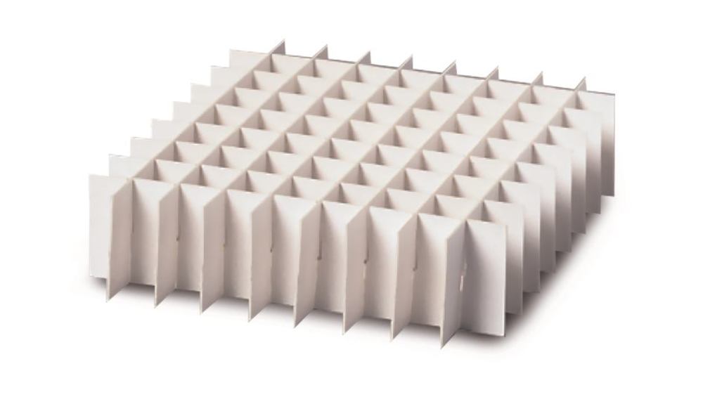 Divider inserts made of cardboard, For 133x133 mm cryogenic box, 12 x 12 - Luminix Health