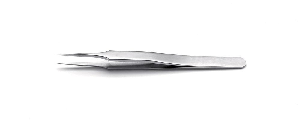 ROTILABO® precision tweezers, Straight SA type 4, L 110 mm, SS 0.08 mm - Luminix Health