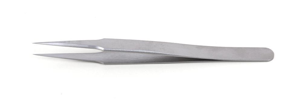 ROTILABO® precision tweezers, Straight SA type 2, L 120 mm, SS 0.10 mm - Luminix Health