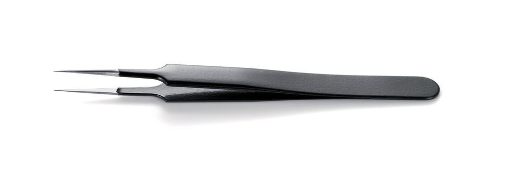 ROTILABO® precision tweezers, Straight SA-ESD type 5 L 110mm SS 0.25mm - Luminix Health