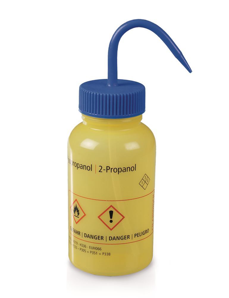 Wash bottle, wide-neck,, LDPE, isopropanol, 500 ml, 1 unit(s) - Luminix Health