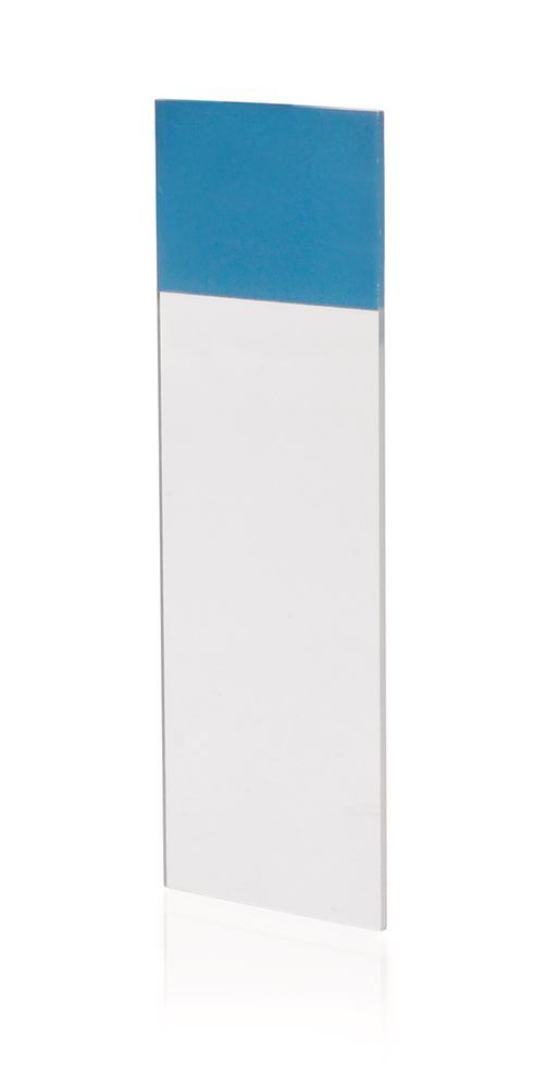 Microscope slides, ground, 90°, 25 x 75 mm, blue, 50 unit(s) - Luminix Health