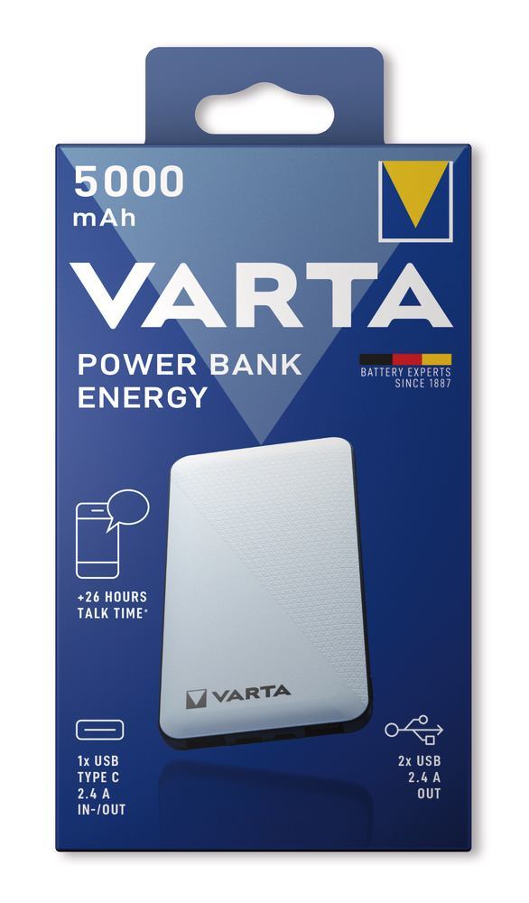 Power Bank Energy, 5000 mAh, 1 unit(s) - Luminix Health