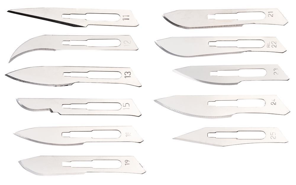 Scalpel blades, type 10, Sterile, 100 unit(s) - Luminix Health