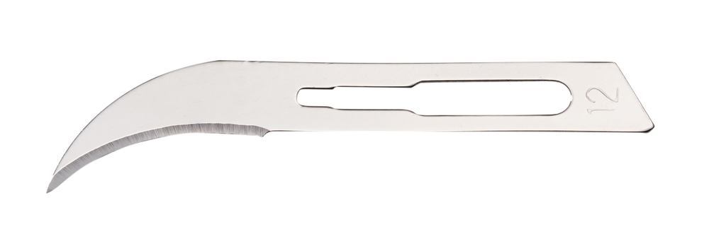 Scalpel blades, type 12, Sterile, 100 unit(s) - Luminix Health