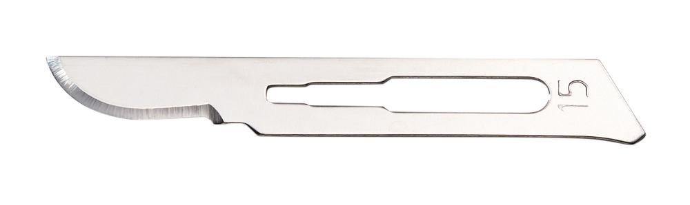 Scalpel blades, type 15, Sterile, 100 unit(s) - Luminix Health