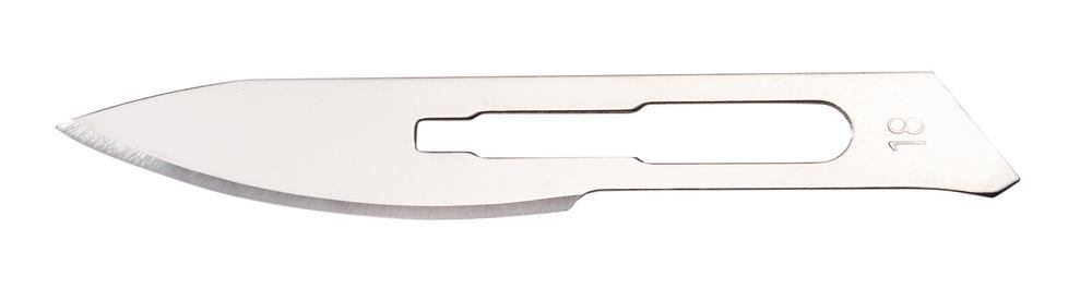 Scalpel blades, type 18, Sterile, 100 unit(s) - Luminix Health