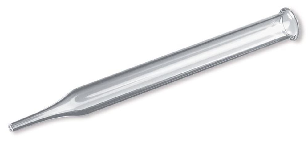 Dropper pipette, soda-lime glass, Beaded rim, L 75 x Ø 6/7 mm, 100 unit(s) - Luminix Health