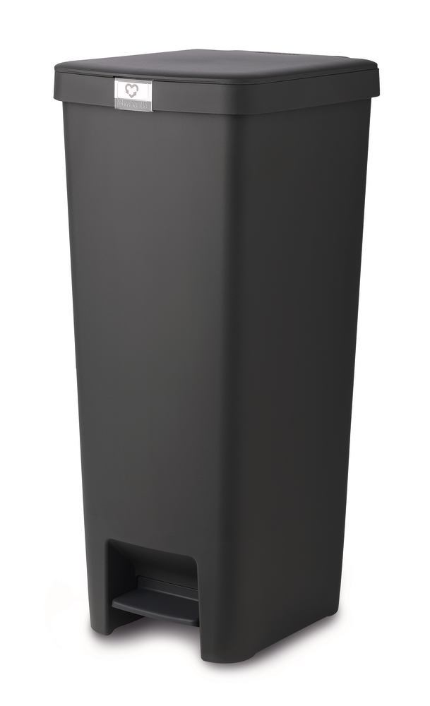 Pedal bin StepUp 40 L, dark grey, 1 unit(s) - Luminix Health