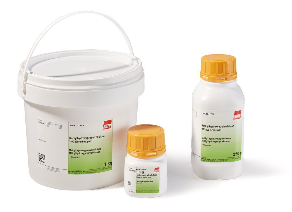 Methyl hydroxypropyl cellulose, 3800-5300 mPas, powdered, 250 g, plastic - Luminix Health