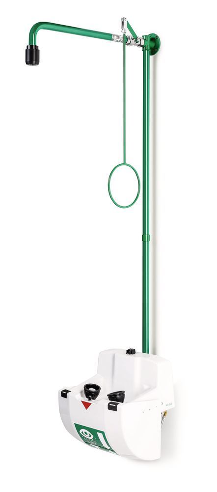 Image of Emergency shower combo f. wall mounting