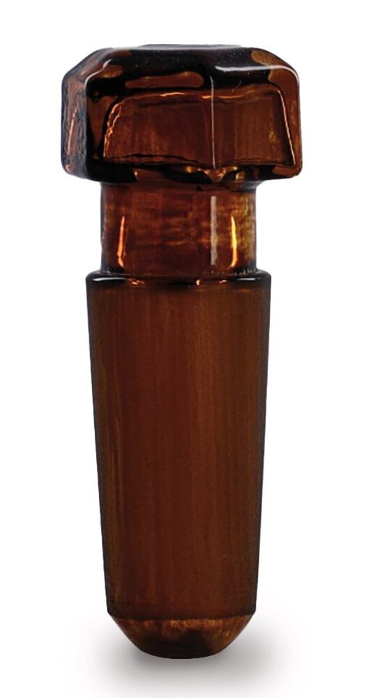 Holle glazen zeshoekstop ROTILABO® NS 12/21, bruin, art. 1W23.1