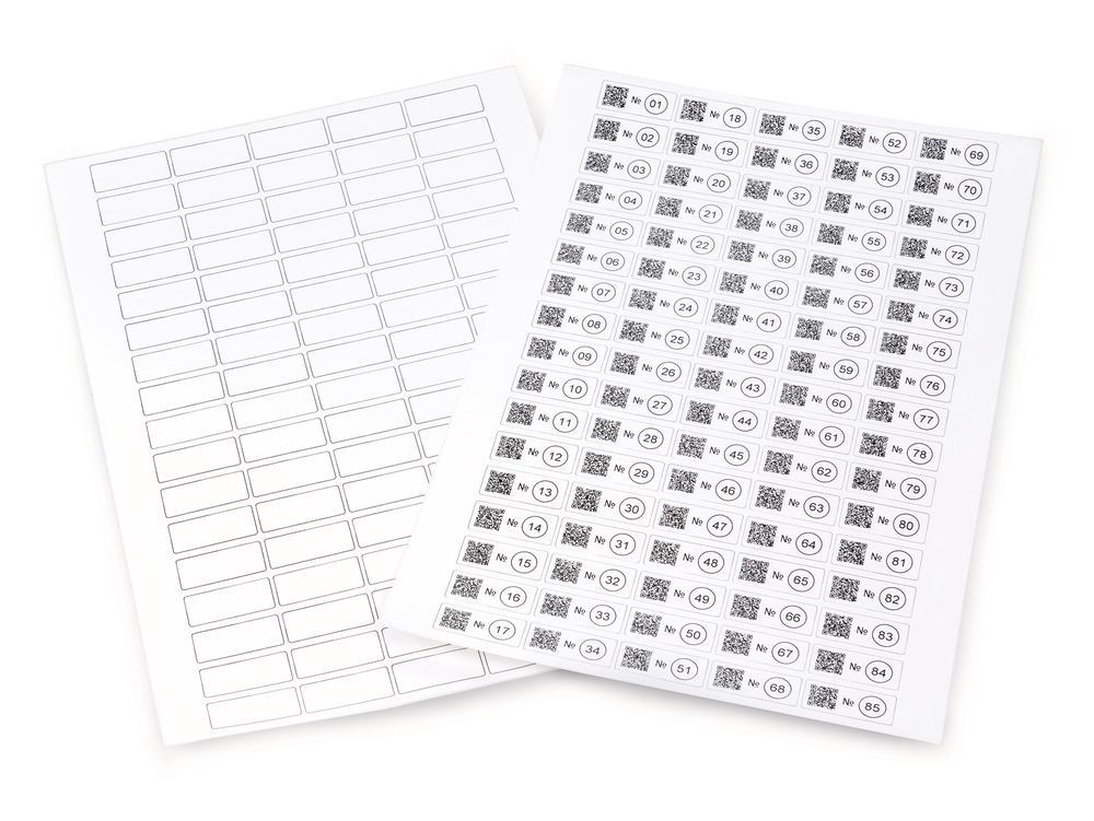 A4 cryogenic labels, white, 33 x 14 mm, 20 sheet(s) - Luminix Health