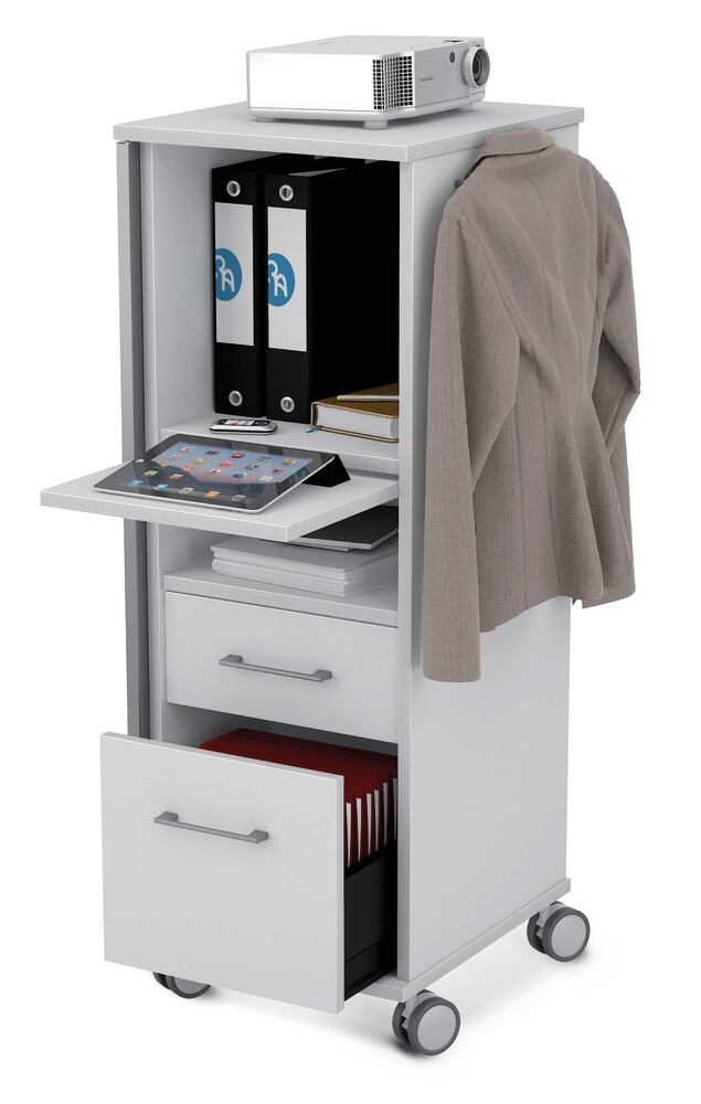 Mobile workstation with drawers, 47 x 50 x 120 cm